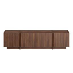 CALICOSY 4-Door TV Unit, 180 Cm Wide - ARVEN in Walnut