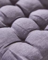 Dibor Set of 2 Grey Indoor Outdoor Seat Pads Chair Cushions L40cm x W40cm - Size: 40 cm x 40 cm - thumbnail 4