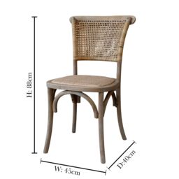 Dibor Set of 2 Grey Indoor Outdoor Seat Pads Chair Cushions L40cm x W40cm - Size: 40 cm x 40 cm - thumbnail 6
