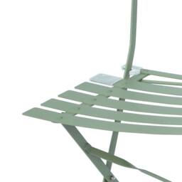 sweeek Set of 2 folding garden chairs in Light Green - thumbnail 6