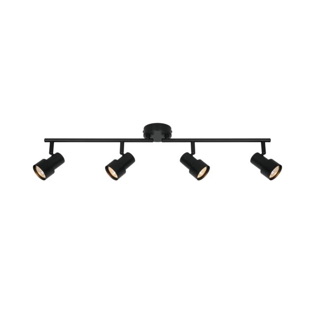 Nordlux Modern Indoor Metal 4 Adjustable Heads Black Mains Powered, IP20 - image 1