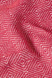 Homescapes Malda Cotton Throw with Tassels in Red - Size: 150 cm x 200 cm - thumbnail 3