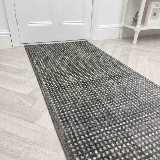 runrug Hallway Carpet Runner Rug, Smooth Comfort & Durable - 'Canyon' in Stone - Size: 83 cm x 150 cm - image 1