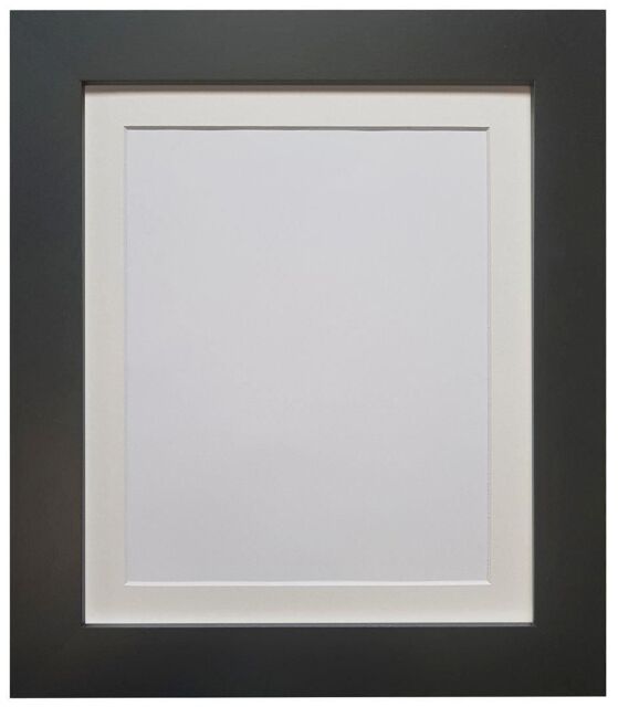 Frames & Mirrors 4U Metro Black Frame with Ivory Mount for Image Size 6 x 4 Inch - image 1