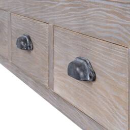 Lemon Pavilion Furniture and Decor Haldon Collection 3 Drawer Console Table - Wood - L45xW120xH88 cm in Brown - thumbnail 3