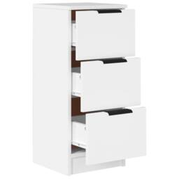 Berkfield Home Sideboard White 30x30x70 cm Engineered Wood - Size: 30 x 30 x 70 cm - thumbnail 7