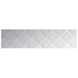 Berkfield Home Aluminium Checker Plates 4 pcs Anti-Slip 80x20 cm in Silver - Size: Medium - thumbnail 4