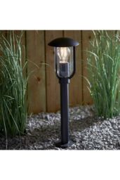 Netlighting Quinn Classic Outdoor Floor Post Bollard Textured Black IP44 - thumbnail 2