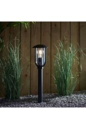 Netlighting Quinn Classic Outdoor Floor Post Bollard Textured Black IP44 - thumbnail 5