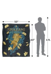 Warner Brothers Shazam Fury of The Gods Seal Silky Touch Super Soft Throw Blanket in White - thumbnail 5