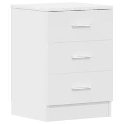 Berkfield Home Elegant Bedside Cabinets 2 pcs White 38x35x56 cm Engineered Wood - Size: 38 x 35 x 56 cm - thumbnail 5