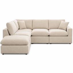Artemis Home Cotleigh Reversible 5-Piece Modular Corner Sofa in Light Beige - thumbnail 3