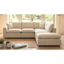 Artemis Home Cotleigh Reversible 5-Piece Modular Corner Sofa in Light Beige - thumbnail 2