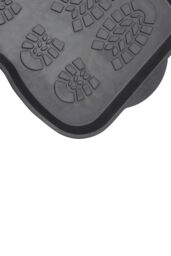 JVL Ox Multifunctional Rubber Shoe Drip Tray Boot Storage Mat 41x81cm in Black - Size: 41 cm x 81 cm - thumbnail 4
