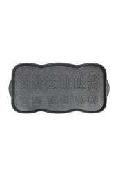 JVL Ox Multifunctional Rubber Shoe Drip Tray Boot Storage Mat 41x81cm in Black - Size: 41 cm x 81 cm - thumbnail 1