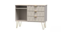 Ready Assembled 2 U Dallas 3 Drawer TV Unit (Ready Assembled) in Taupe - thumbnail 3