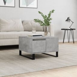 Berkfield Home Coffee Table Concrete Grey 55x55x36.5 cm Engineered Wood - thumbnail 1