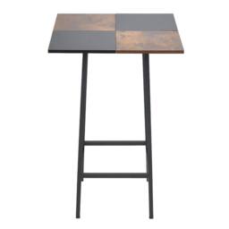 KORVIXA Tall Square Bar Table Small Kitchen Pub Dining Table - Size: 100 cm x 100 cm - thumbnail 1