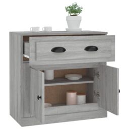 Berkfield Home Sideboard Grey Sonoma 70x35.5x67.5 cm Engineered Wood - thumbnail 5