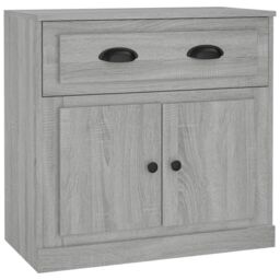 Berkfield Home Sideboard Grey Sonoma 70x35.5x67.5 cm Engineered Wood - thumbnail 2