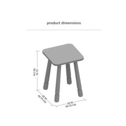 MH London Square Solid Mango Wood Side Table, Bedside End Table for Living Room & Bedroom - Olive in Dark Brown - thumbnail 9