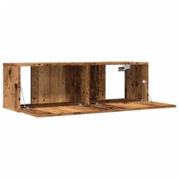 Berkfield Home TV Cabinets Wall-mounted 2 pcs Old Wood 100x30x30 cm in Brown - Size: 100 x 30 x 30 cm - thumbnail 4