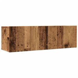 Berkfield Home TV Cabinets Wall-mounted 2 pcs Old Wood 100x30x30 cm in Brown - Size: 100 x 30 x 30 cm - thumbnail 2