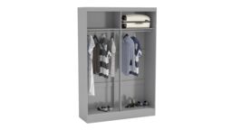 Birlea Lynx 2 Door Sliding Wardrobe With Mirror in Grey - thumbnail 5