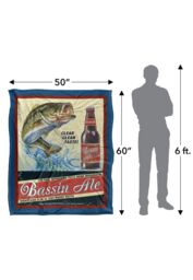 JQ Licensing Bassin Ale Silky Touch Super Soft Throw Blanket 152 X 127 cm in White - thumbnail 5