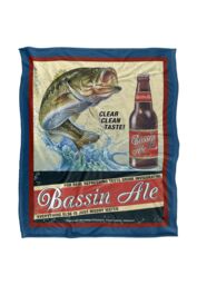 JQ Licensing Bassin Ale Silky Touch Super Soft Throw Blanket 152 X 127 cm in White - thumbnail 1