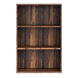 Furniture To Go Essential Tall Wide 2 Shelf Bookcase in Vintage Oak in Dark Brown - thumbnail 2