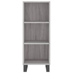 Berkfield Home Sideboard Grey Sonoma 34.5x32.5x90 cm Engineered Wood - thumbnail 3
