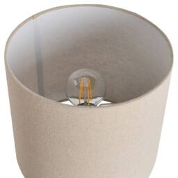 Wyld and Coco Green Ceramic Table Lamp with Textured Cotton Shade - thumbnail 4