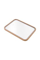 Living and Home Wall-Mounted Bathroom Adjustable LED Vanity Mirror with Demister in Brown - thumbnail 3