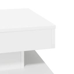 Berkfield Home Modern Coffee Table 360-Degree Rotatable White 50x50x34.5 cm - thumbnail 8