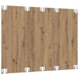 Berkfield Home Wall TV Cabinet Artisan oak Engineered wood in Brown - thumbnail 7