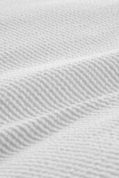 Bianca 'Seersucker Woven Stripe' 180 Thread Count Cotton Duvet Cover Set in Grey - Size: Single - thumbnail 5