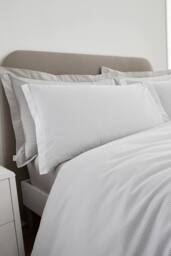 Bianca 'Seersucker Woven Stripe' 180 Thread Count Cotton Duvet Cover Set in Grey - Size: Single - thumbnail 2