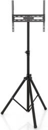 Gymax Tripod TV Stand 5-position Height Adjustable Swivel TV Floor Stand in Black - thumbnail 1