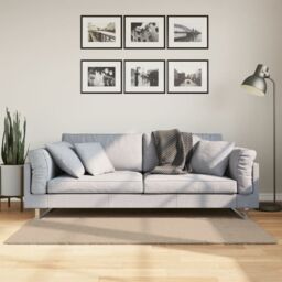 Berkfield Home Rug HUARTE Short Pile Soft & Washable Sand 80x150 cm in Brown - Size: Medium - thumbnail 1