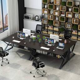 FORGEVIO Computer Desk Laptop Pc Study Table Office Desk Home Furniture in Black - thumbnail 6
