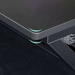 FORGEVIO Computer Desk Laptop Pc Study Table Office Desk Home Furniture in Black - thumbnail 5