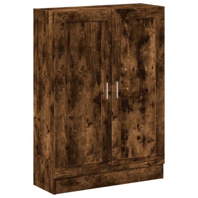 Berkfield Home Book Cabinet Smoked Oak 82.5x30.5x115 cm Engineered Wood in Brown - image 1