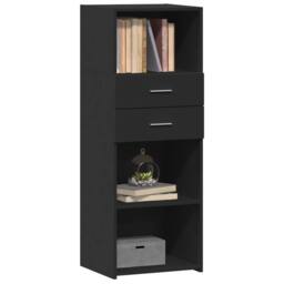 Berkfield Home Highboard Black 45x42.5x124 cm Engineered Wood - thumbnail 3
