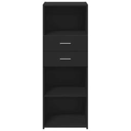 Berkfield Home Highboard Black 45x42.5x124 cm Engineered Wood - thumbnail 4