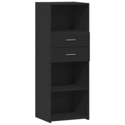 Berkfield Home Highboard Black 45x42.5x124 cm Engineered Wood - thumbnail 2