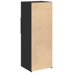 Berkfield Home Highboard Black 45x42.5x124 cm Engineered Wood - thumbnail 6