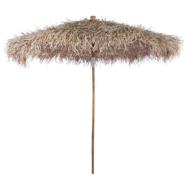 Berkfield Home Bamboo Umbrella 270 cm with Banana Leaf Roof in Brown - image 1