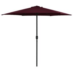 Berkfield Home Outdoor Parasol with Aluminium Pole 270x246 cm Bordeaux Red - thumbnail 1