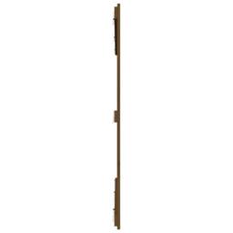 Berkfield Home Wall Headboard Honey Brown 166x3x110 cm Solid Wood Pine - Size: 166 x 3 x 110 cm - thumbnail 5